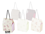 スダレバッグ プレイント 桜柄